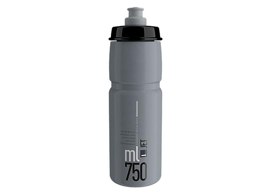 Bidon Elite Jet 750Ml Grey Black