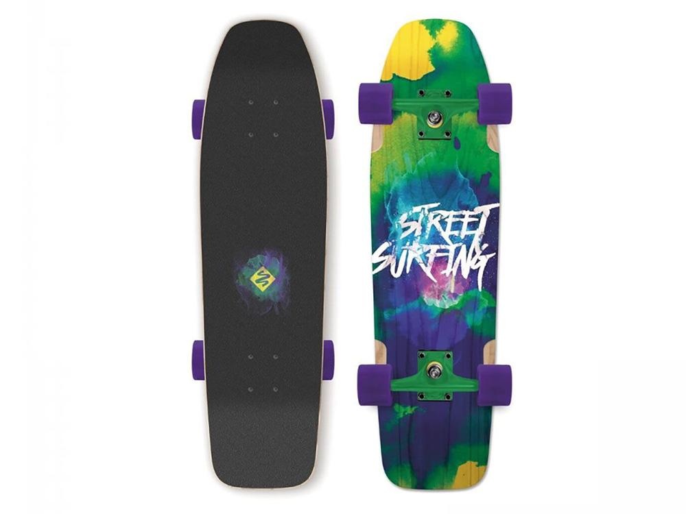 Longboard Street Surfing Double Kick Freeride Road Blast