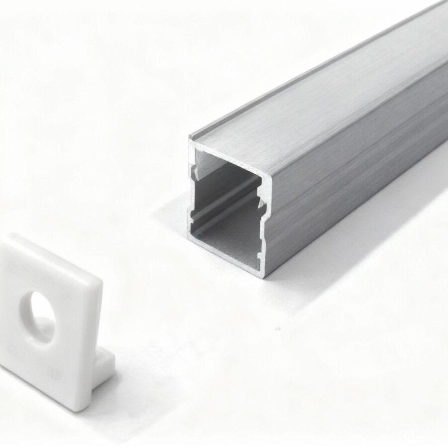 Mass-Light Nadgradni aluminijski profil 1010M, 3m, Crni