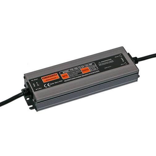E-light Transformator EL-PW 150W-IP67-24V, Crni