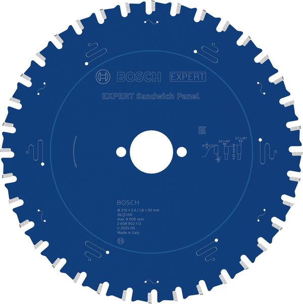 Bosch lim za sendvič panele Expert, 210 mm, 36T