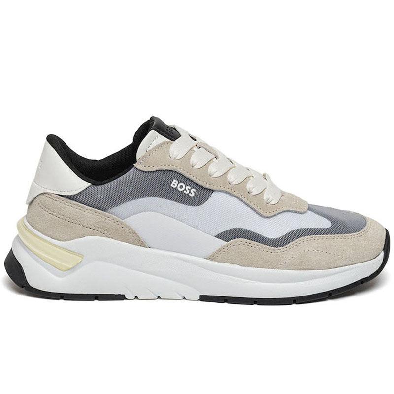 Boss Ženske patike Skylar Runn MXTH, Sivo-bež
