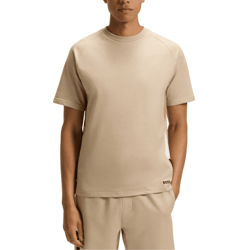 Boss Muška majica Iconic, Krem