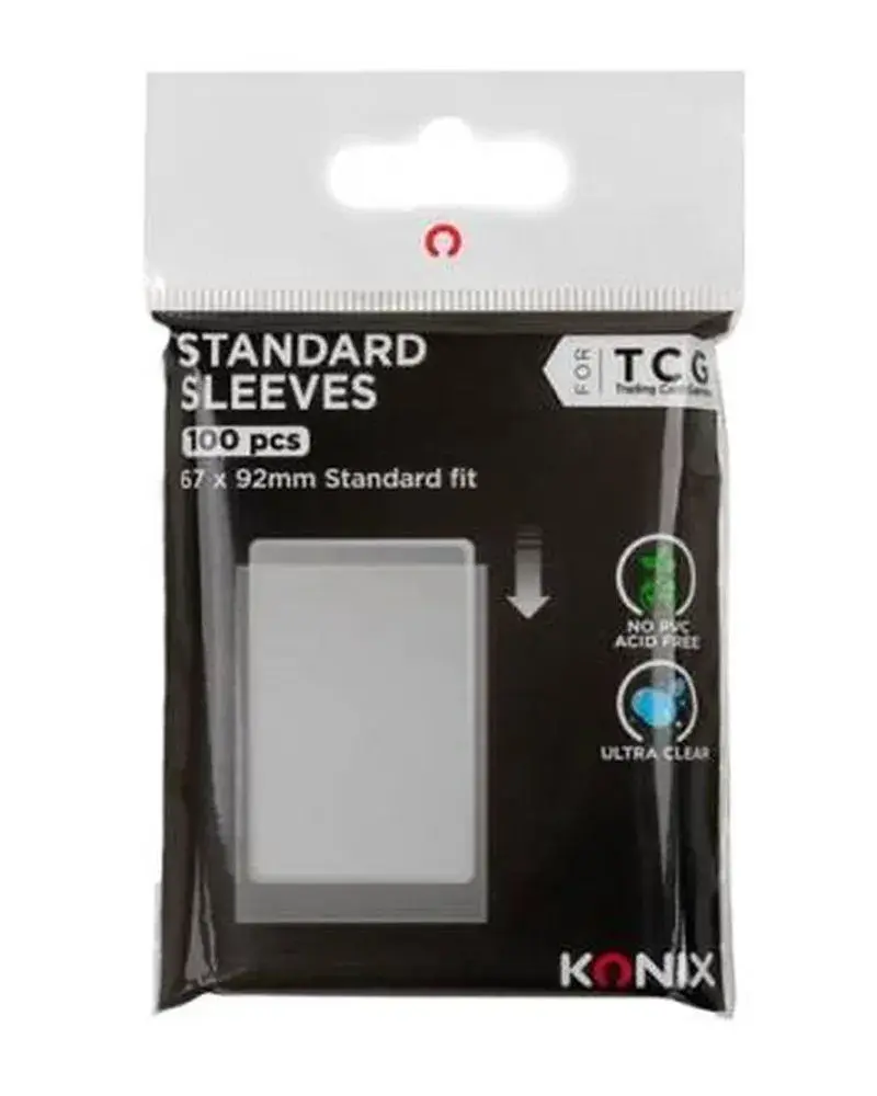 Konix Set zaštitnih folija za karte, 100 komada