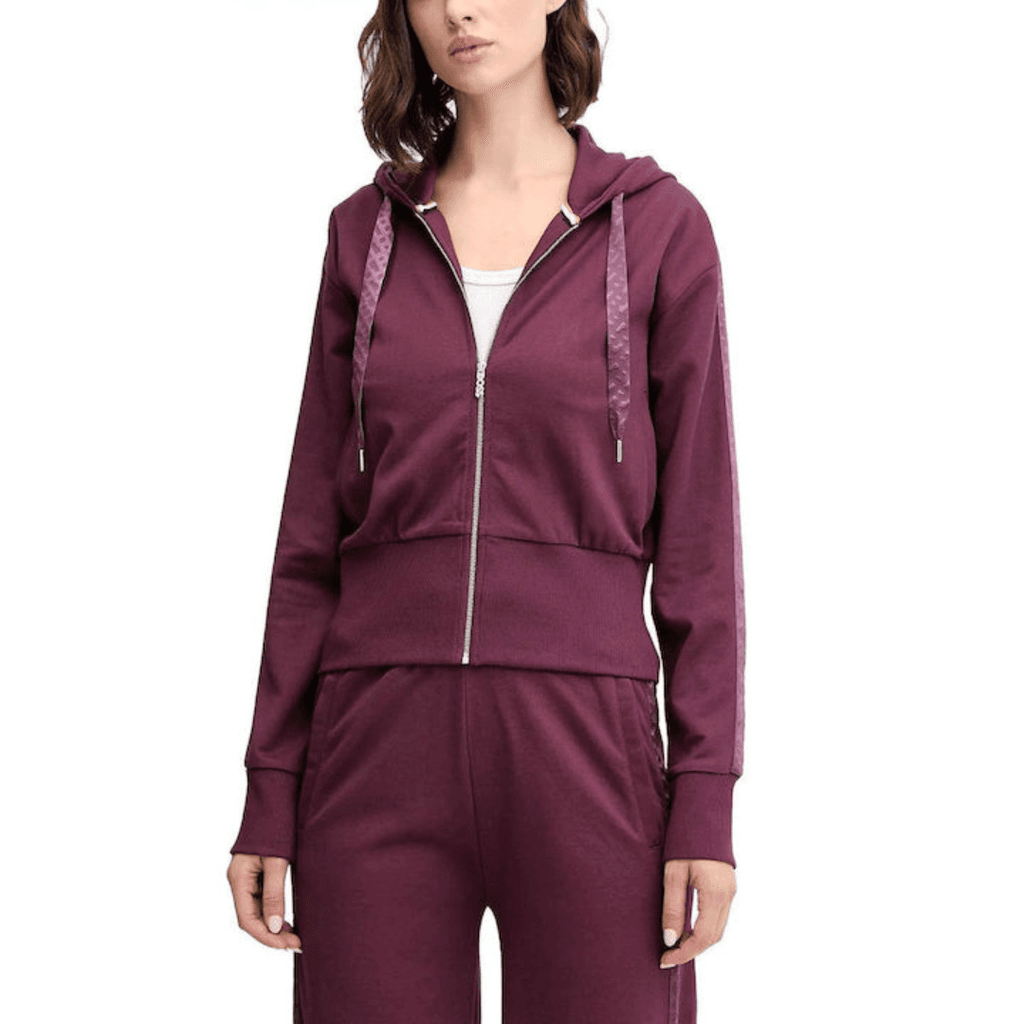 Boss Ženski duks B Texture Jacket H, Bordo