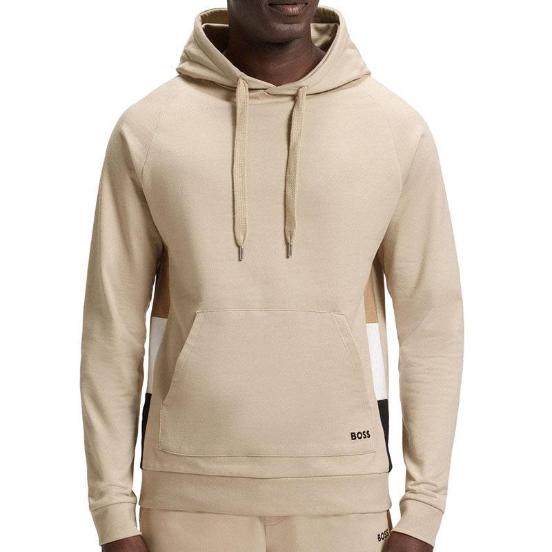 Boss Muški duks Iconic Hoodie, Krem