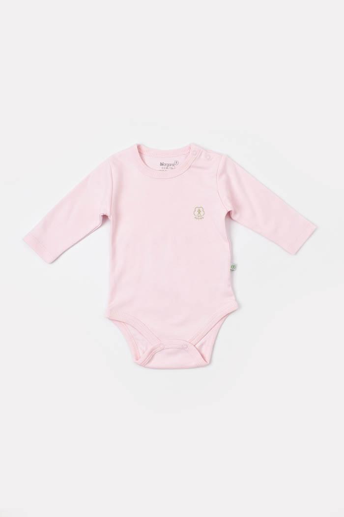 BiOrganic Bodi za bebe BiOrganic dugih rukava priroda rozi 86 cm