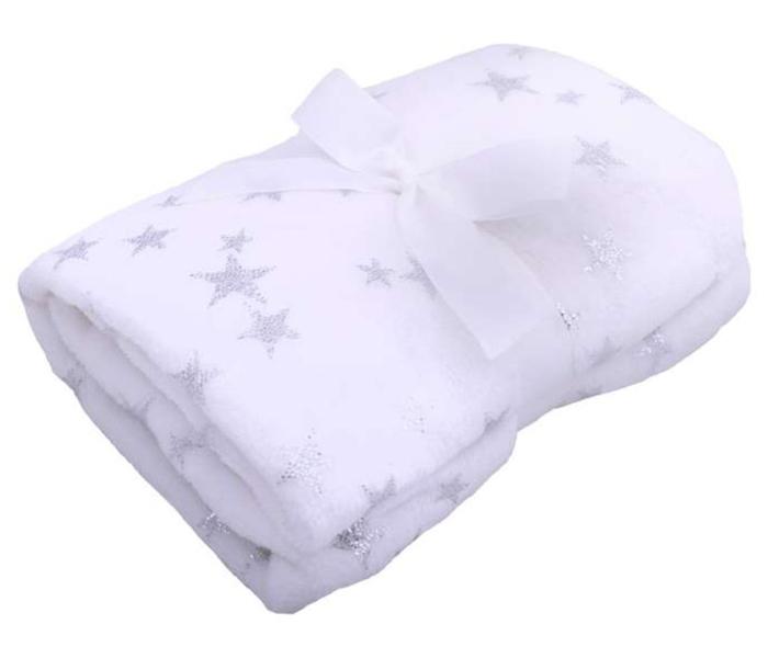 Bebi ćebe zvjezdice bijelo 90x75cm