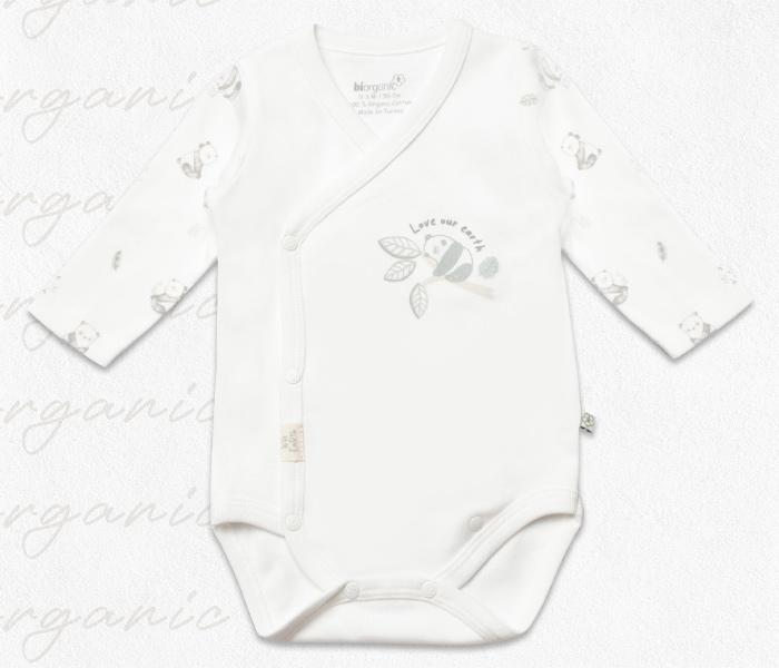 BiOrganic Bodi za bebe BiOrganic dugi rukav,56cm.