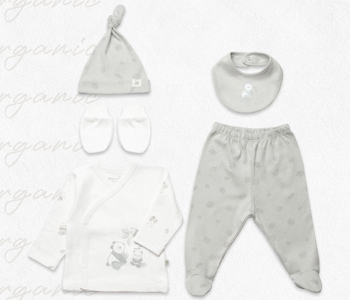 BiOrganic Bebi set BiOrganic 5/1,zeleni/bež,56cm.