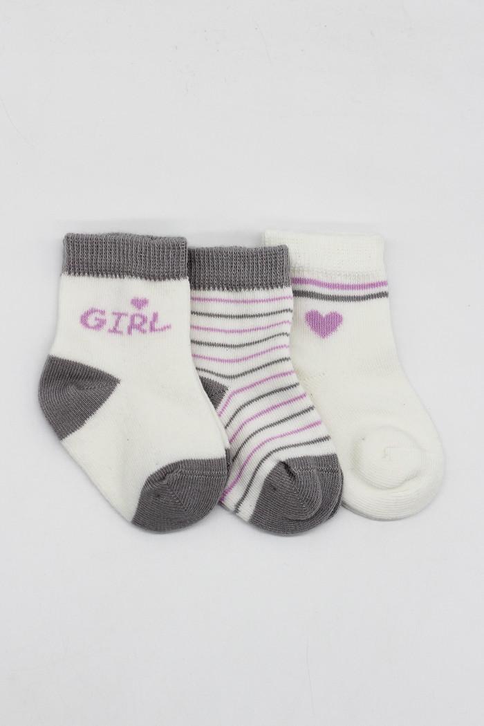 BiStyle Čarapice za bebe BiStyle 3/1,sive,00-03
