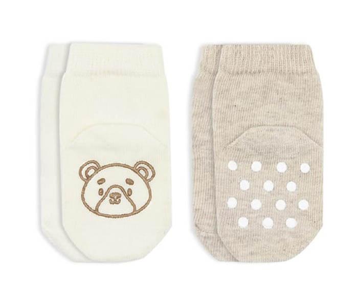 BiStyle Čarapice za bebe BiStyle neklizajuće 2/1 ,bež-12-24