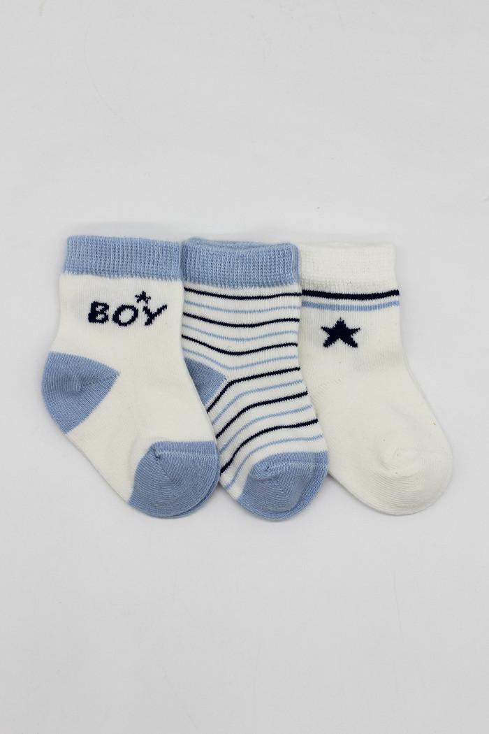 BiStyle Čarapice za bebe BiStyle 3/1,plave,00-03