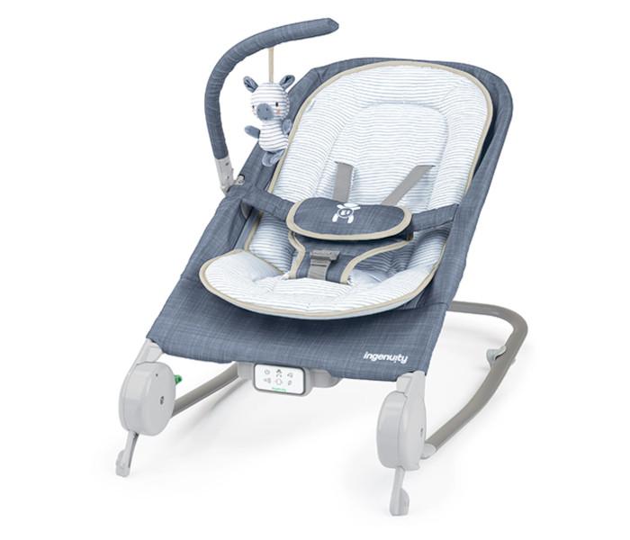 Ležaljka za bebe Ingenuity Happy Belly Chambray