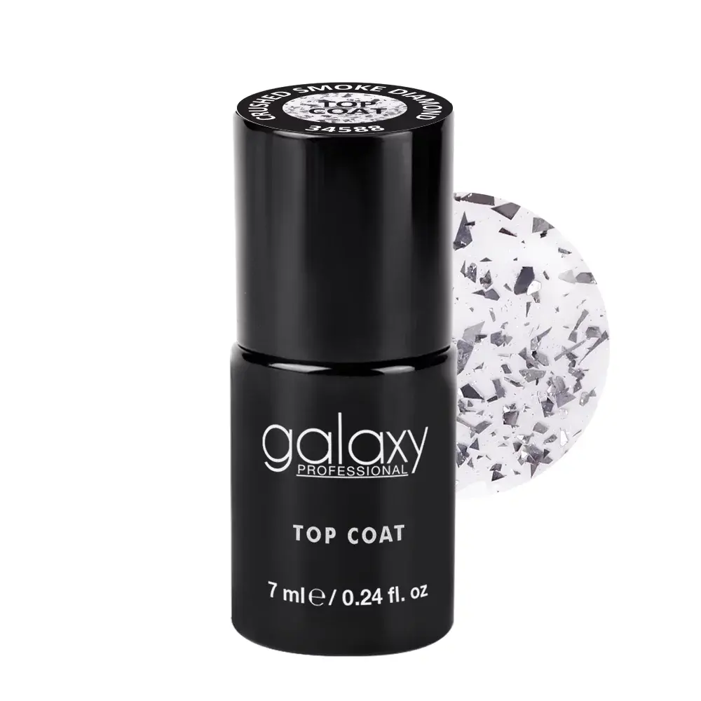 Galaxy Top Coat Crushed Smoke Diamond, 7 ml