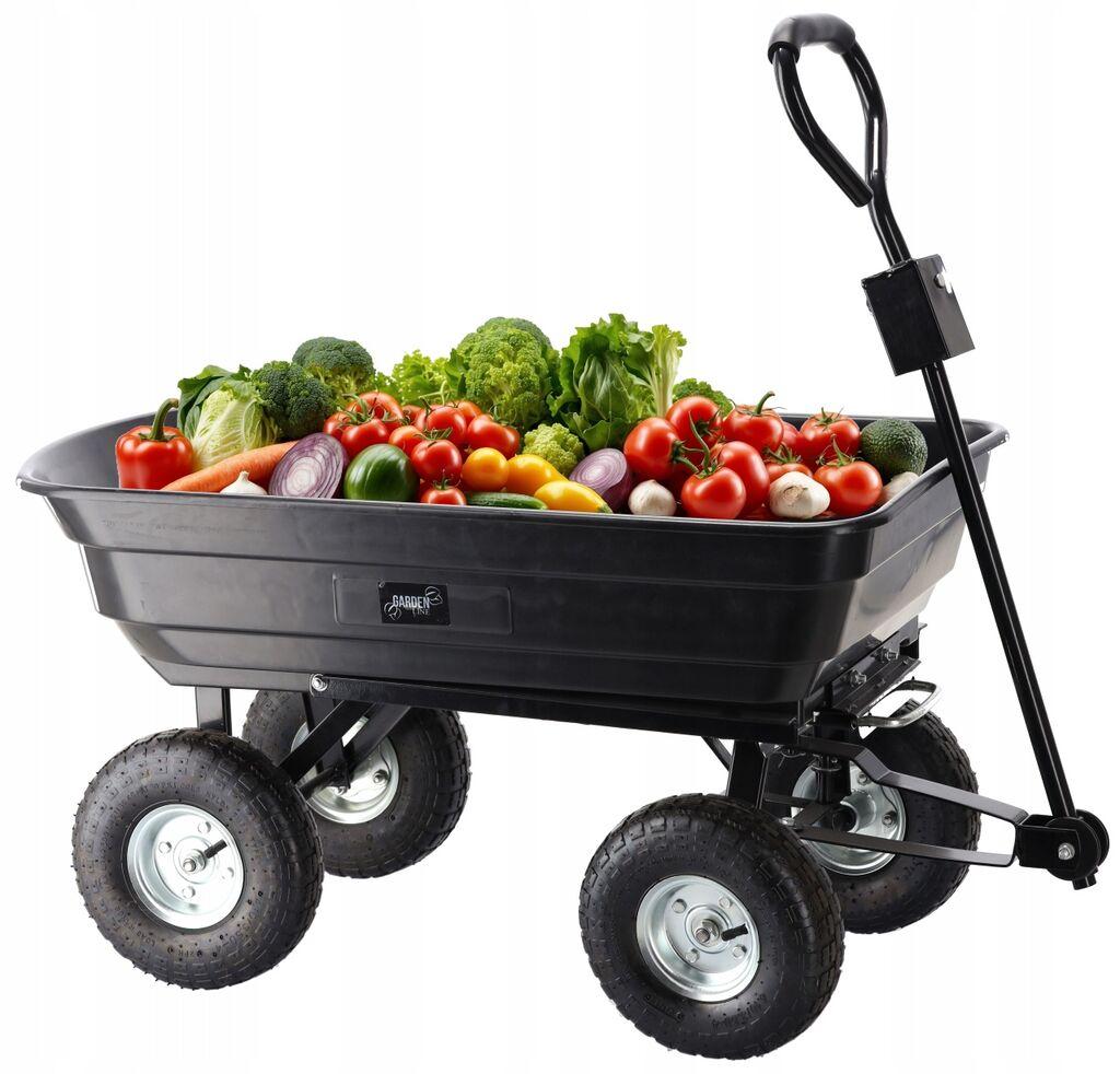 Vrtna/transportna kolica Garden line, 300 kg, 75 l, crna