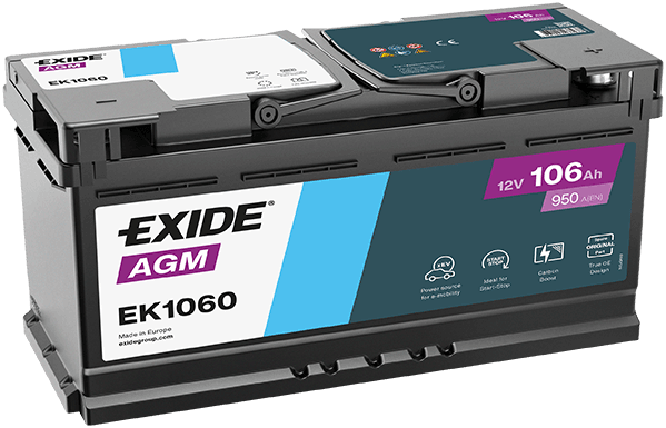 Exide 12V/106Ah+D  AGM (950A)