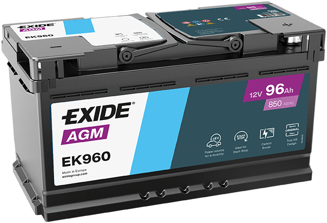 Exide 12V/96Ah+D  AGM (850A)