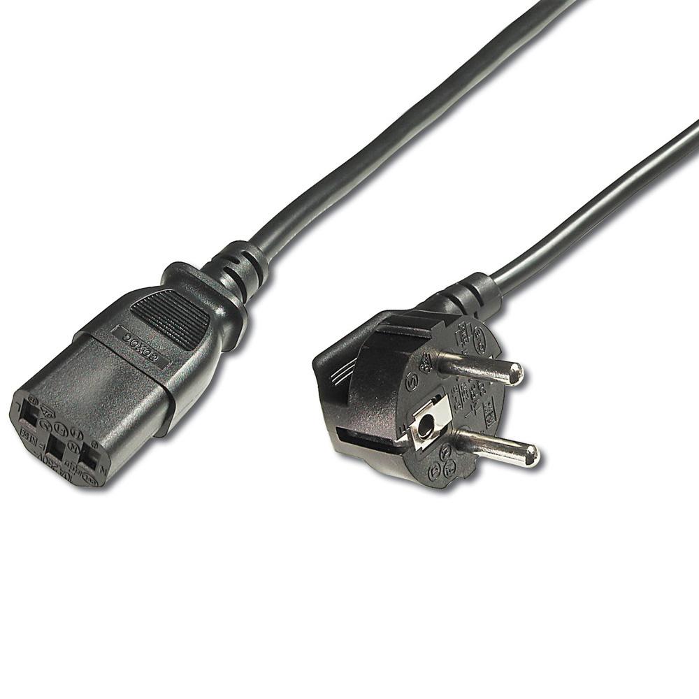 Digitus kabel za napajanje C13 na Shuko, 2,5 m, crni