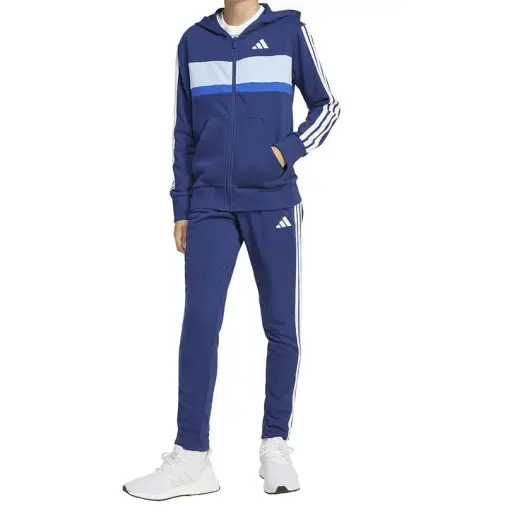 Adidas trenerka za dječake j 3s tib ft ts, plava