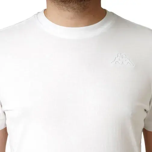 Muška majica kratkih rukava s logom Kappa Safers, bijela