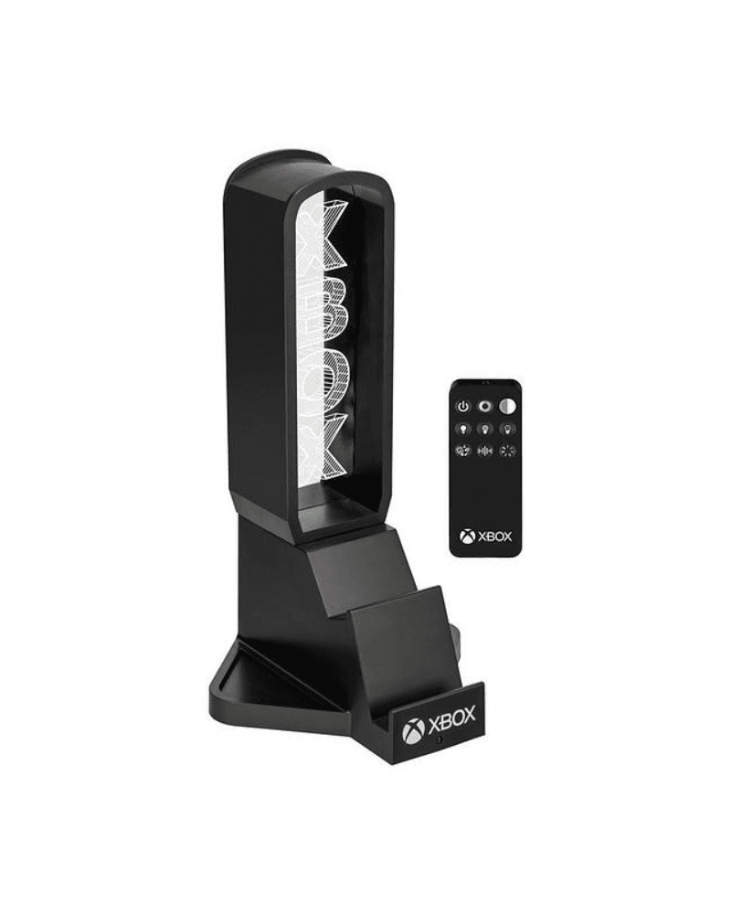 Paladone Products Stalak za slušalice za Xbox, Svjetlosni efekti, Crni