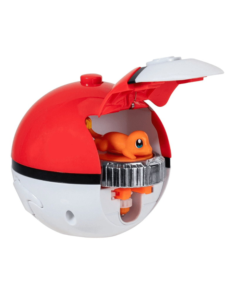 Jazwares Set za igru Pokemon spiner - Charmander i Poke loptica