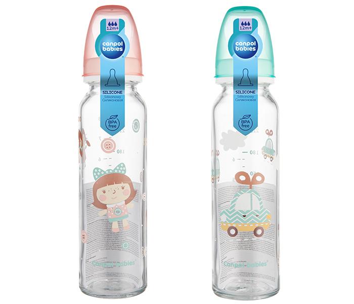 Canpol Flašica Staklena 240Ml,12+