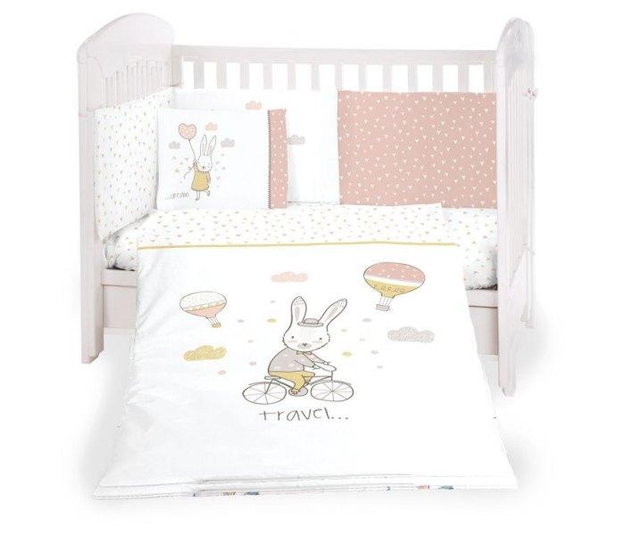 Kikkaboo Set posteljina Kikkaboo šestodjelna 60/120 rabbits in love