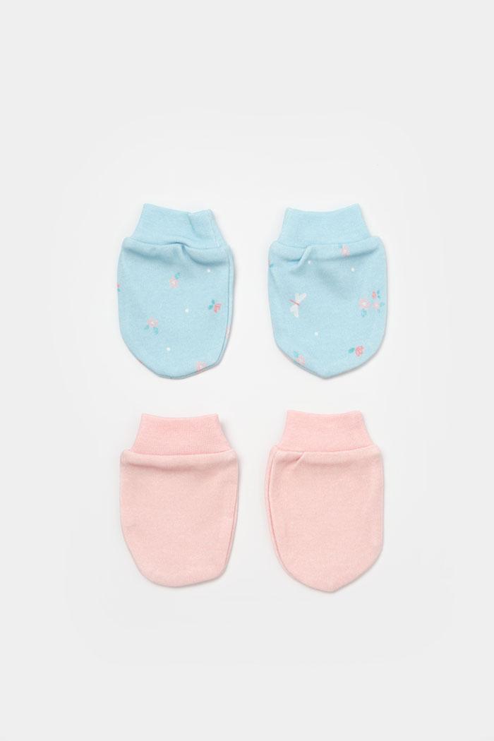 Bebi rukavice BiOrganic 2/1 roze/plave