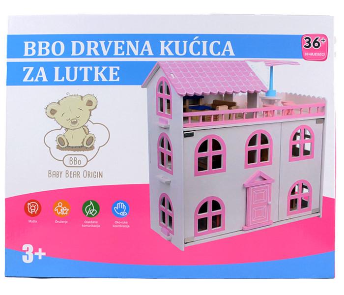 BBO BBO Igračka drvena kućica za lutke