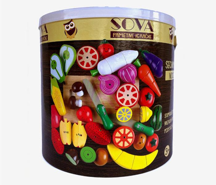 Igračka Sova sjeckamo voće i povrće