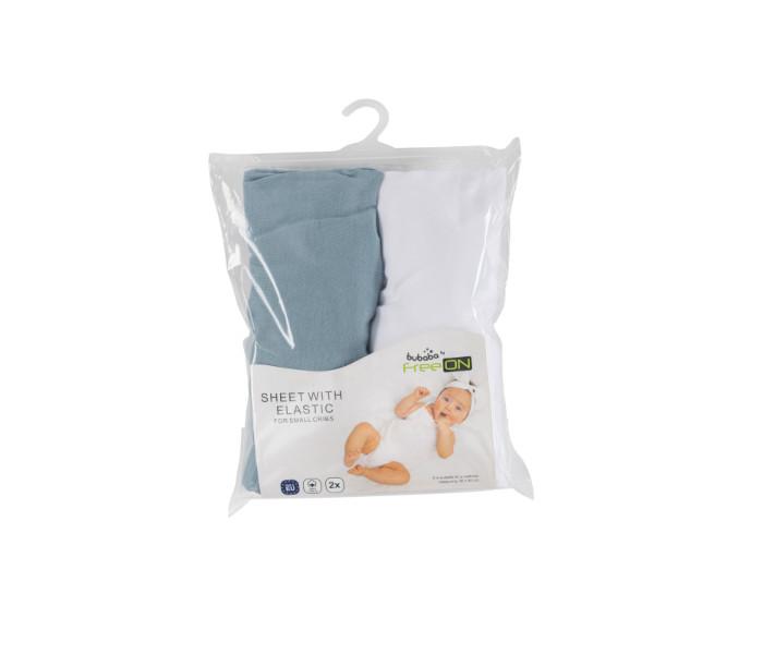 Čaršaf sa lastikom Bubaba 2/1 zeleni i bijeli