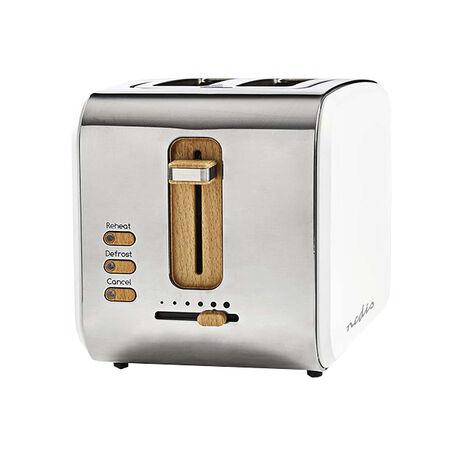 Nedis Toster Soft Touch Series 2 Wide Slots, 900W, Bijeli