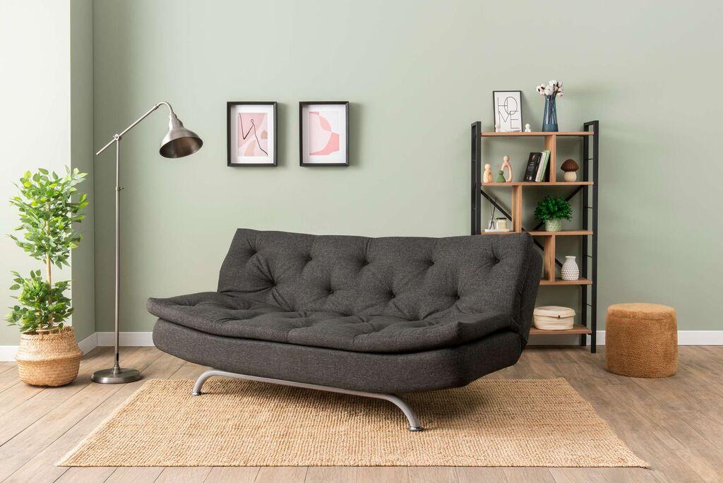 Atelier del Sofa Rivo sofa na rasklapanje, 185x63x82cm, antracit