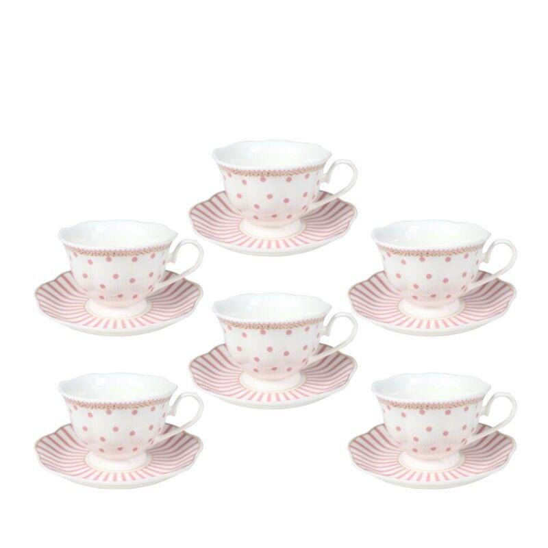 Sigma Porcelan Set Za Kafu 6/1 (Tuf/Roze) JH-COF6-6276