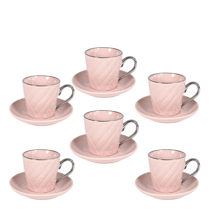 Sigma Porcelan Set Za Kafu 220Ml 6/1 (Roze/Prsk) RXG-N231453-A