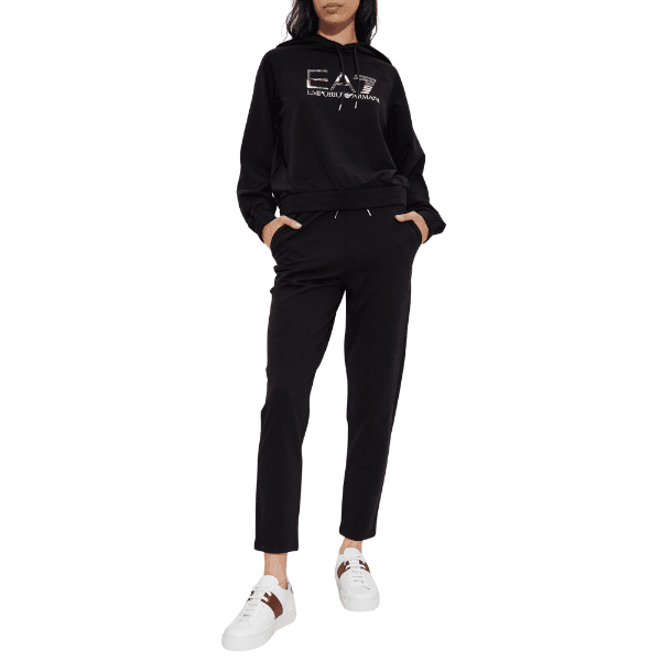 Ea7 Emporio Armani Komplet Trenerka Train Tracksuit W Ho Rn Ch Strass Za Žene, Crna
