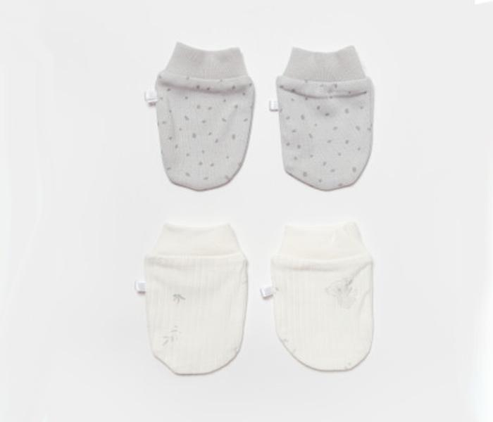 Bebi rukavice BiOrganic, koala 2/1, 0-6cm , sive