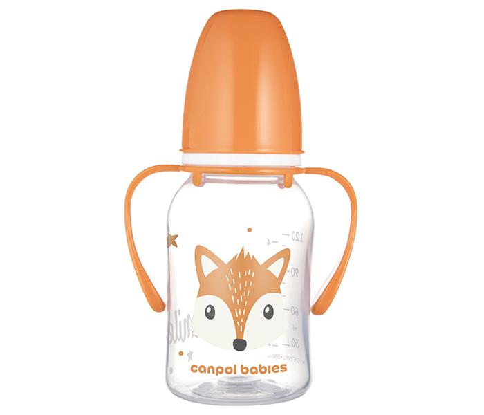 Canpol Babies Flašica Canpol Babies sa drškom 120ml. cute animals orange