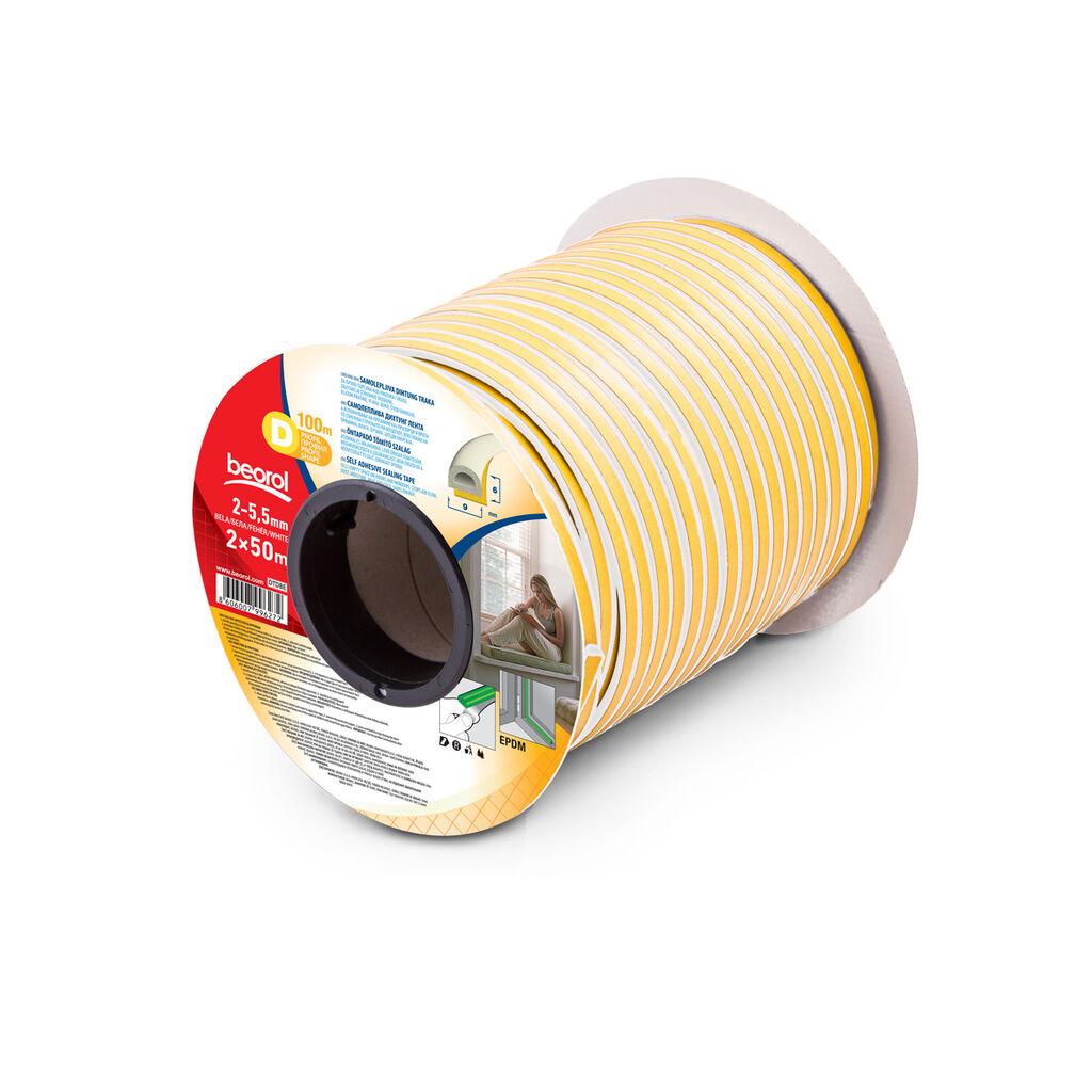Beorol Samoljepljiva zaptivna traka 2x50m, D-profil