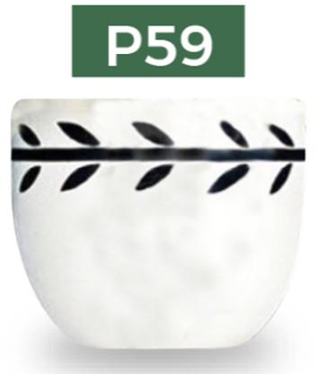 Baufixit Saksija Fiberstone Ručno Oslikana W40Xh37Cm8Kg P59-40-37