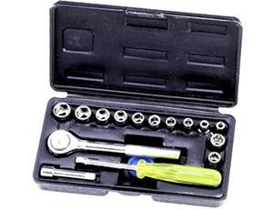 MAURER Ključevi nasadni prihvat 1/4" 413mm u PVC kutiji 17kom