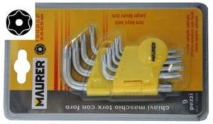 MAURER Ključevi torx dvostrani na PVC držaču T10T50 9/1