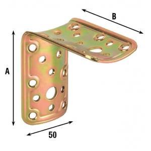 Aldeghi Spojnica Ugaona Za Okruglo Drvo 60X60Mm 904At66