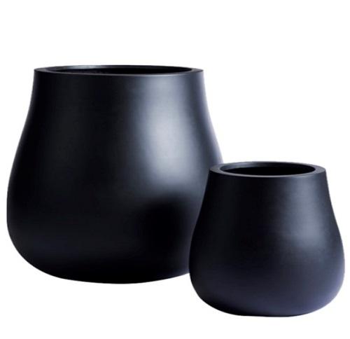 CHINA ARTS Saksija fiberglas L70xW70xH75cm Matte Anthracite