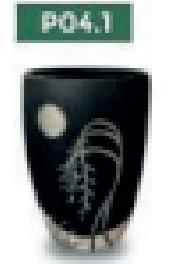 Baufixit Saksija Fiberstone Ručno Oslikana W30Xh45Cm18Kg P04.1-30-45