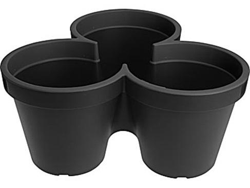 Progarden Saksija Za Tri Biljke 44X20Cm Siva E&K