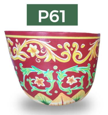 Baufixit Saksija Fiberstone Ručno Oslikana W60Xh47Cm12Kg P61-60-47