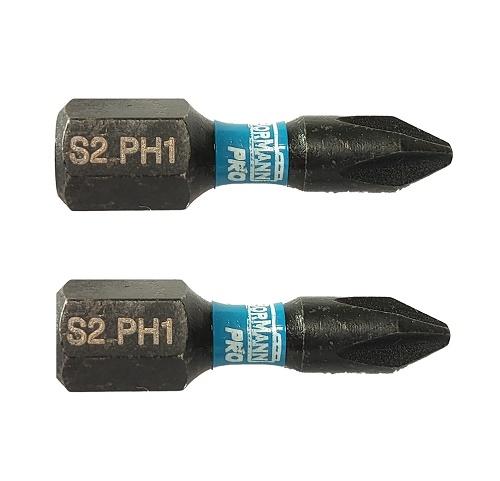 Bormann Bit Nastavci Udarni S2 Ph2 Krstasti 1/4" 25Mm 2Kom Bht3602